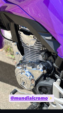 KIT TAMPAS CG 160 FAN/TITAN/START CROMADAS ANO 2022 A 2024