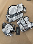 kit tampas cg 125/150 ks (clique/pedal) CROMADAS