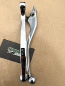 par de manetes freio a disco cg 125/150/160 cromadas